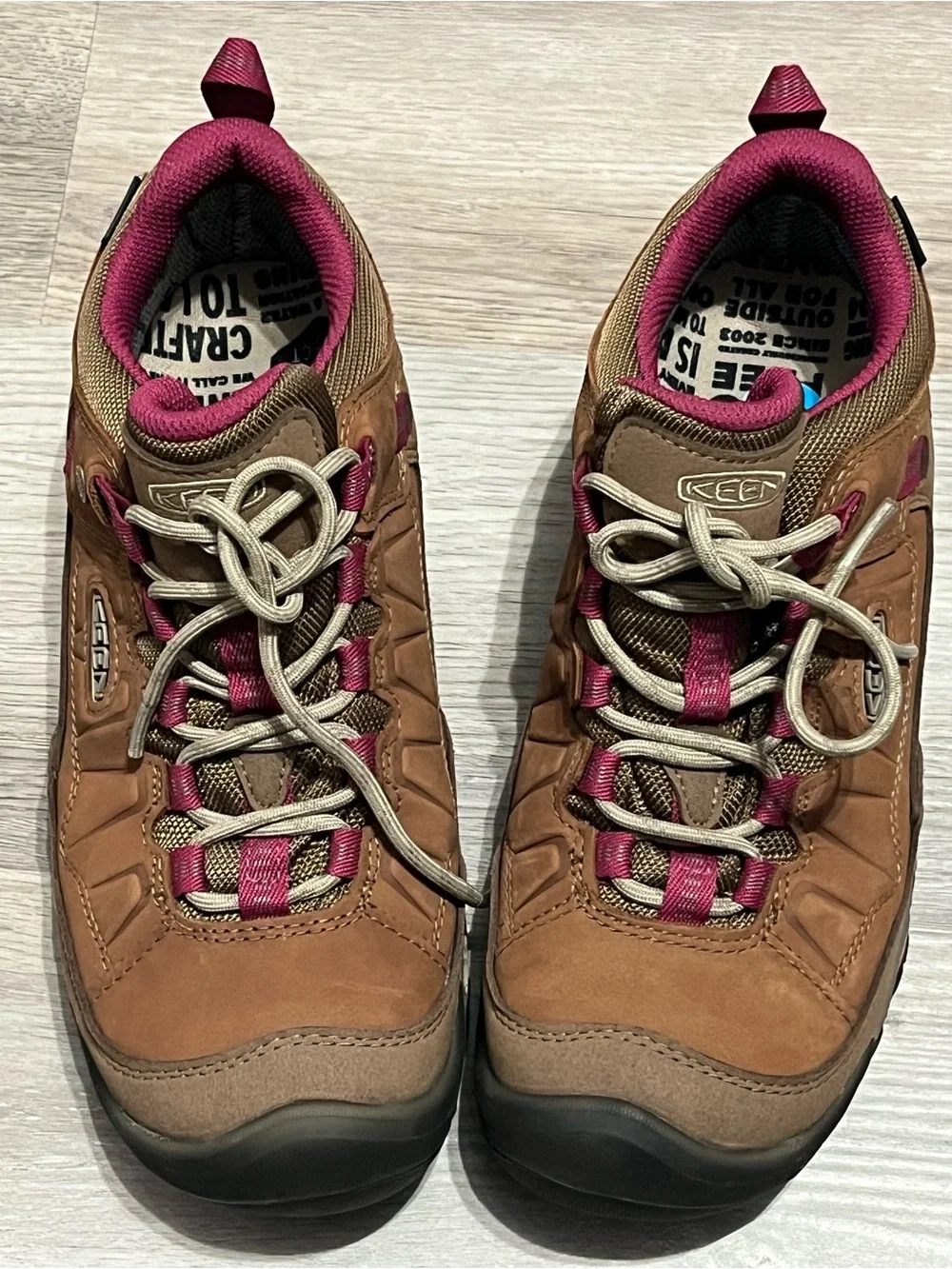 Keen Women's Brown and Magenta Trail Shoe